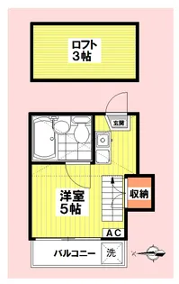 ドゥオーモ中野【1階】の間取り