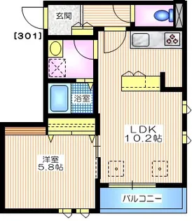 アルジェント【3階】の間取り