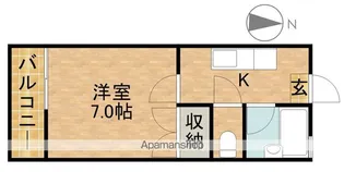 ハイツフォルメ【1階】の間取り