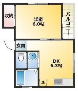 ピュアハウスSS8【2階】の間取り