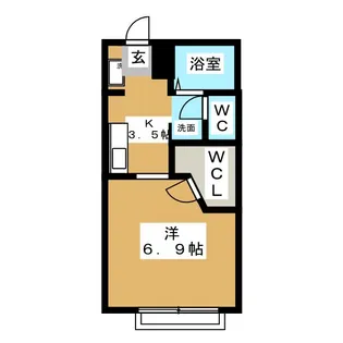 Bey Bell 山手【1階】の間取り