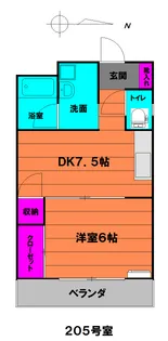 メゾン・ド・マツヤ【2階】の間取り