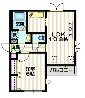 グッドラック赤堤【1階】の間取り