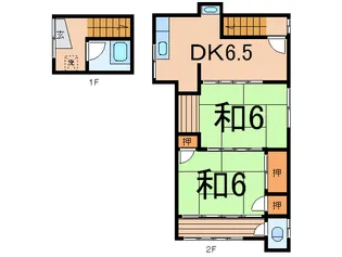 安斉アパ-ト【2階】の間取り