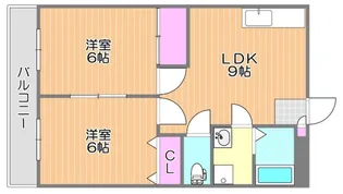 グラミュール川南【3階】の間取り