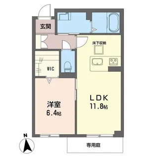 シャーメゾン リーベラ【1階】の間取り