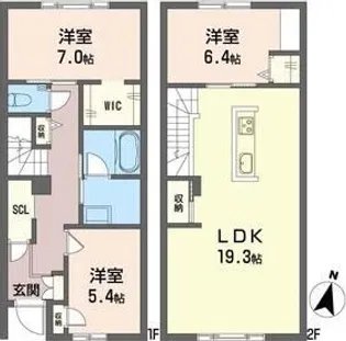 Shamaison W【1階】の間取り