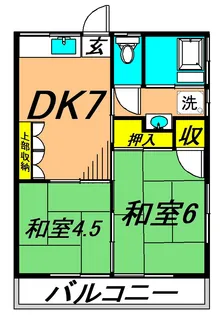 中島ハイツ【2階】の間取り