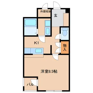 シティコーポすずらん【2階】の間取り