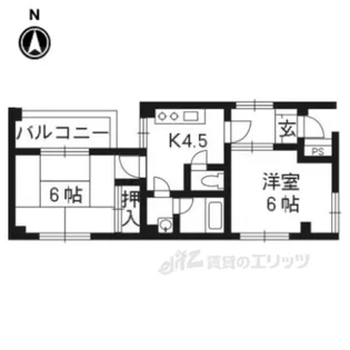 エンジョイ山本ビル【5階】の間取り