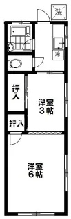越川荘【1階】の間取り