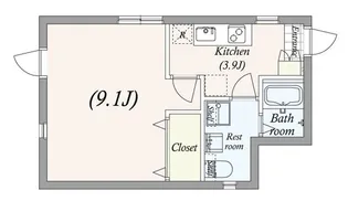 maison SANGUBASHI II【2階】の間取り