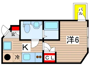 ゴ-ルドキャッスル【1階】の間取り