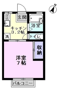 ユニテ梅郷B【2階】の間取り