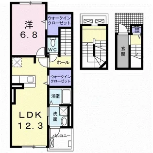 エスペランサ【3階】の間取り