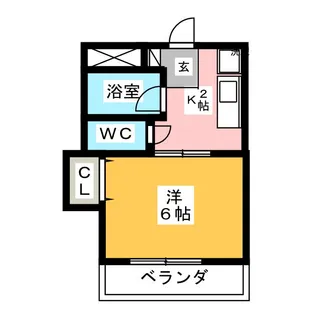ヴェルデ・カーサII【3階】の間取り