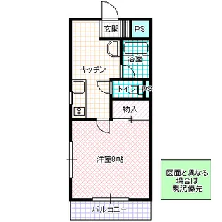 カーサ千波【2階】の間取り