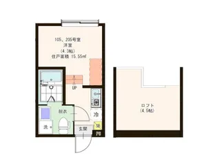 ハーモニーテラス西綾瀬VI【2階】の間取り