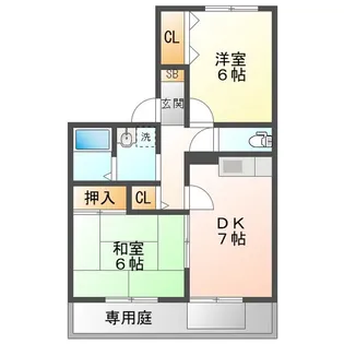 ファミール高岡台【1階】の間取り