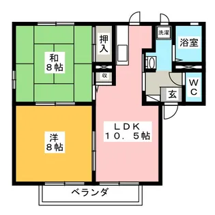 IST A棟【2階】の間取り