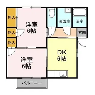 ハイツmt.つくば【1階】の間取り
