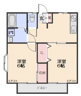 メゾンドIS【1階】の間取り