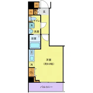 GENOVIA中野島【4階】の間取り