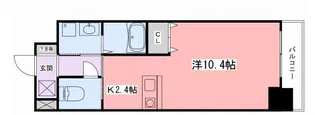 インタービレッジ高岡駅前【2階】の間取り