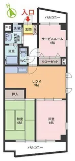 ライフステージタカマII【1階】の間取り