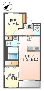 ヴェリテ【3階】の間取り