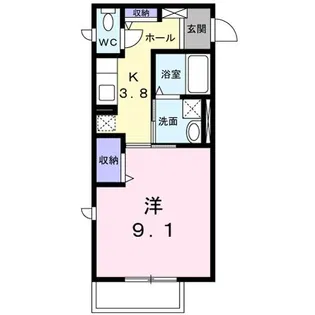 シャルムIII【2階】の間取り