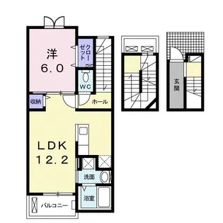 アンティ フルール【3階】の間取り