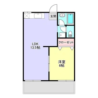 タウニィ相生【1階】の間取り