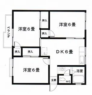 ハイツ吉川B【2階】の間取り