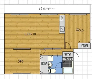 シティ山崎【1階】の間取り