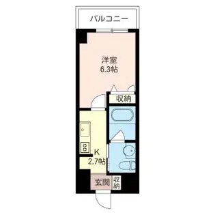 タワースタジオ鵠沼 (1F)【1階】の間取り