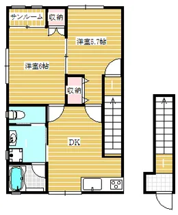 ユーアイIII【2階】の間取り