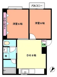 カーサミエ【2階】の間取り