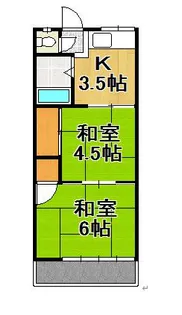 光荘【2階】の間取り
