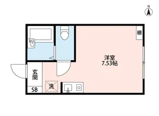 エクレール東白楽【1階】の間取り