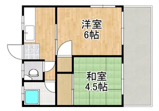 第2桜島ハイツ【2階】の間取り