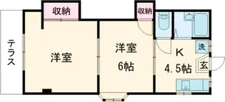 コーポ和気【1階】の間取り