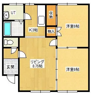 ハピネス610【1階】の間取り