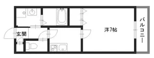 ネオクオーツ神屋 壱番館【2階】の間取り