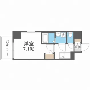 大阪府大阪市北区大淀中5【マンション】の間取り