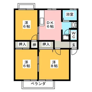 フローレンスFUJIGAOKA【1階】の間取り