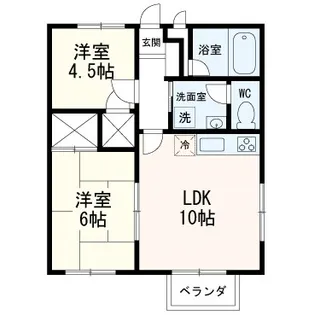 イル・デ・レーブ【2階】の間取り