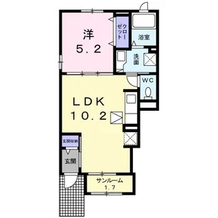 tassel~k【1階】の間取り