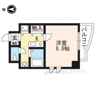 グランドパレス京都烏丸五条【2階】の間取り