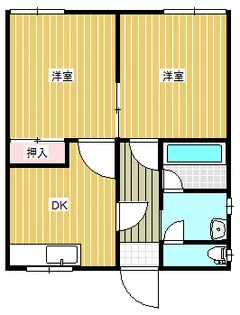 コーポ武藤【1階】の間取り